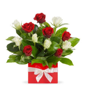 Red & White Luxe Rose Gift Box – Harrisdale