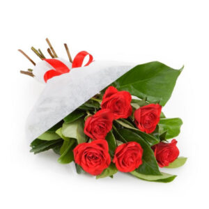 Six Red Roses Classic Hand Bouquet – Harrisdale