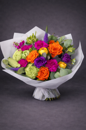 Vibrant Floral Arrangement on Dark Backdrop – Bold Flowers Harrisdale WA